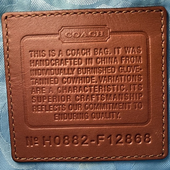 Coach Legacy signature double pocket shoulder bag - Picture 8 of 8